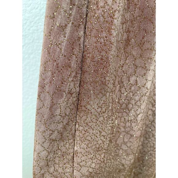 Vintage Womens Dress Sz S Forest Fairy Sparkle Glitter Stretchy Holiday Boho - Picture 8 of 14